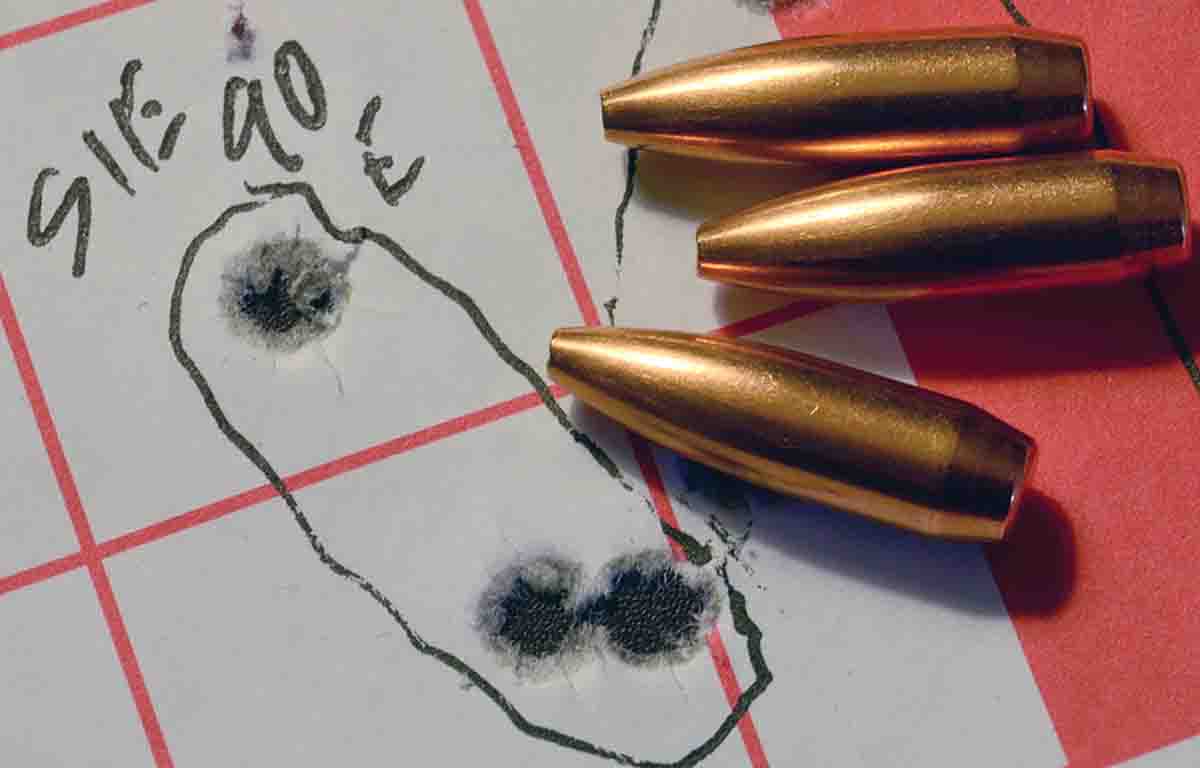 The Sierra 90-grain hollowpoint .257 bullet was designed for the .250-3000 to give a tougher big-game bullet in the  lighter weights for older Savages.